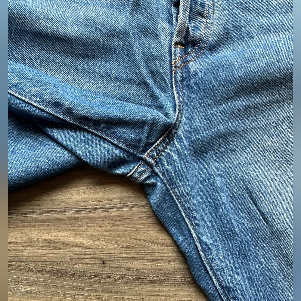 Levi's Ribcage Straight ankle jeans in Georgie Blue - Picture 5 of 6